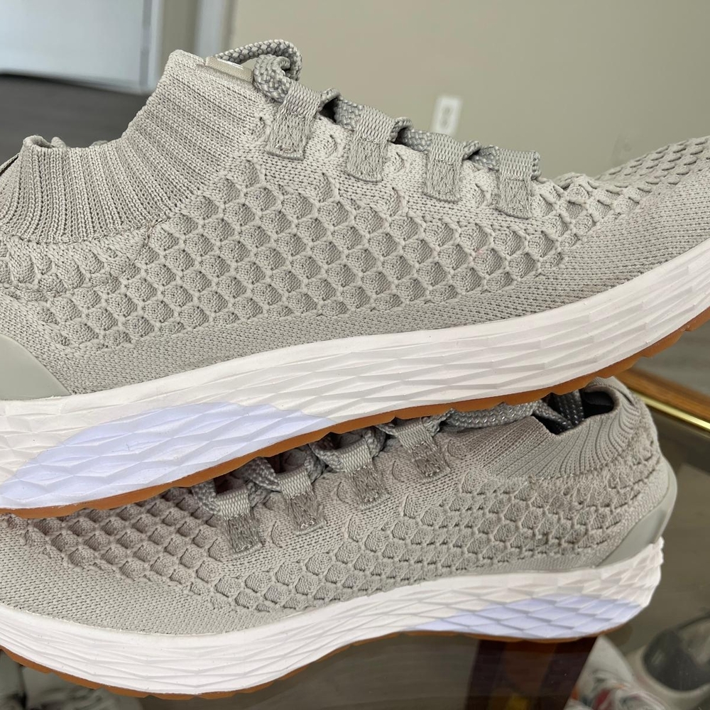Women's Gray Knit Sneakers